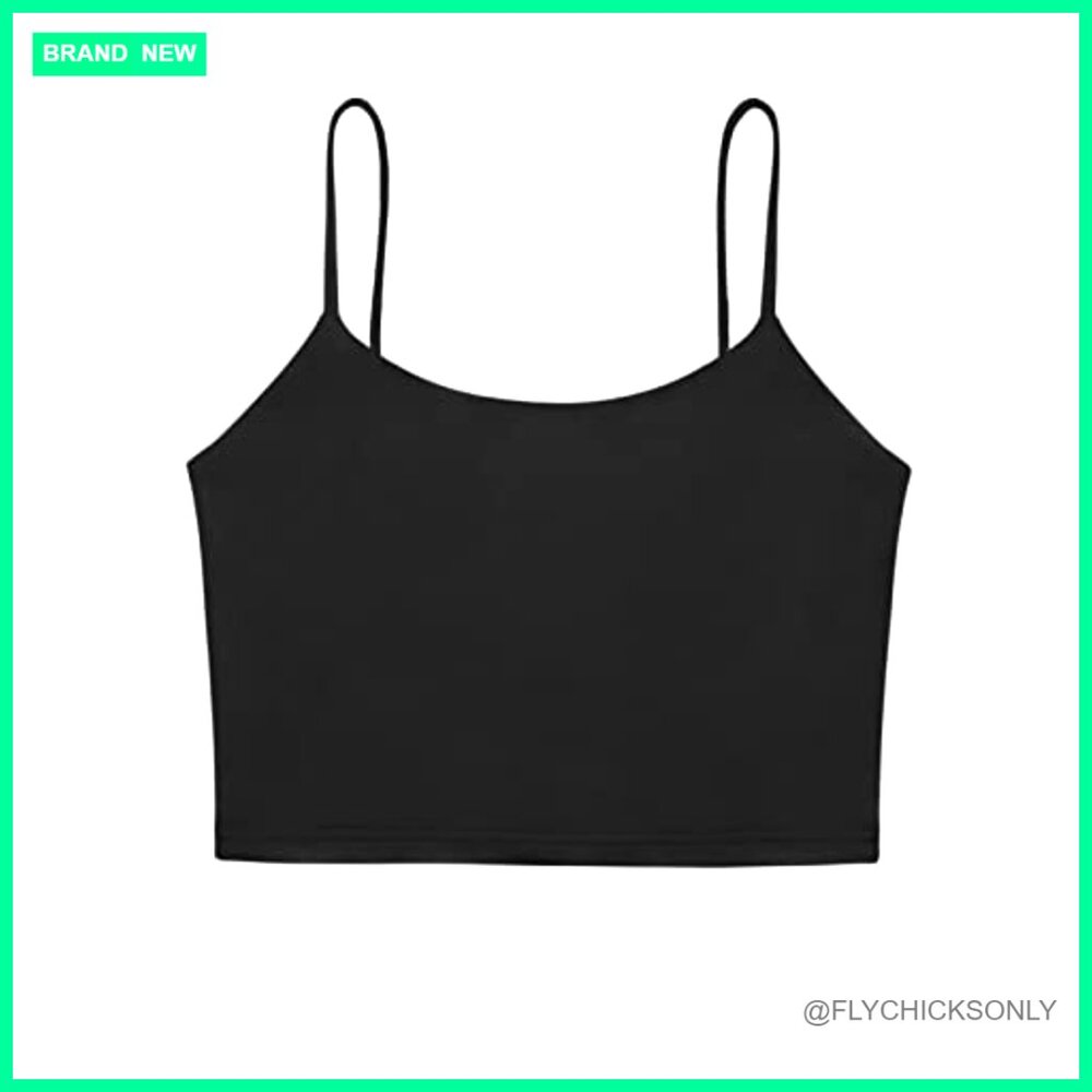 Seamless Adjustable Spaghetti Strap Camisole Crop… - image 5
